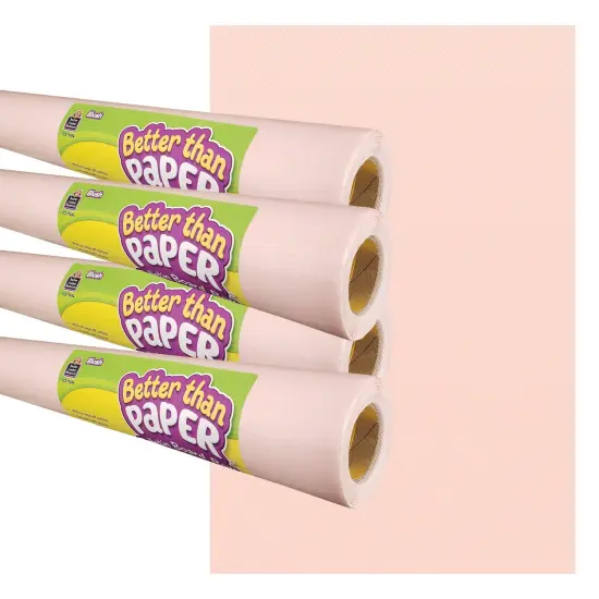 Blush Better Than Paper Bulletin Board Roll, 4' x 12', Pack of 4 {1}