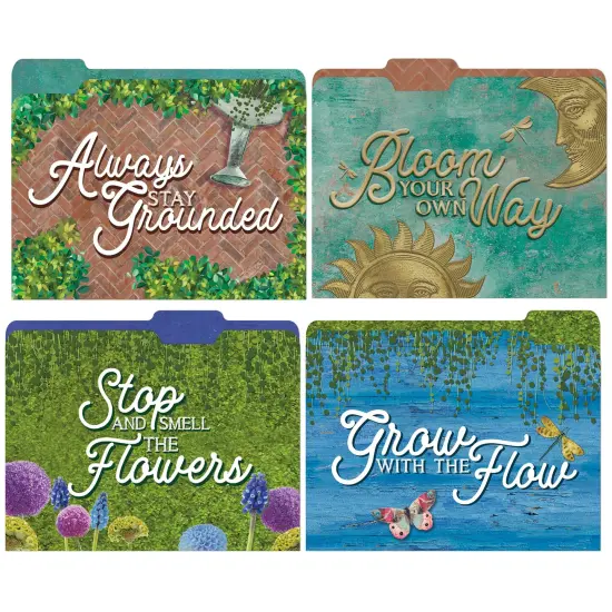 Curiosity Garden File Folders, 4 Per Pack, 6 Packs {6}