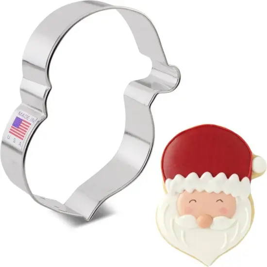Ann Clark Santa Face Cookie Cutter, 4" {1}
