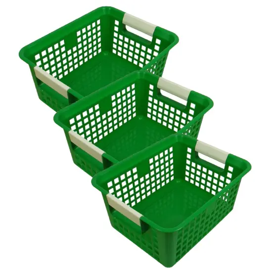 Tattle&reg; Book Basket, Green, Pack of 3 {1}