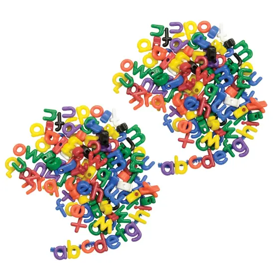 Manuscript Letter Beads, Lowercase, 288 Per Pack, 2 Packs {1}
