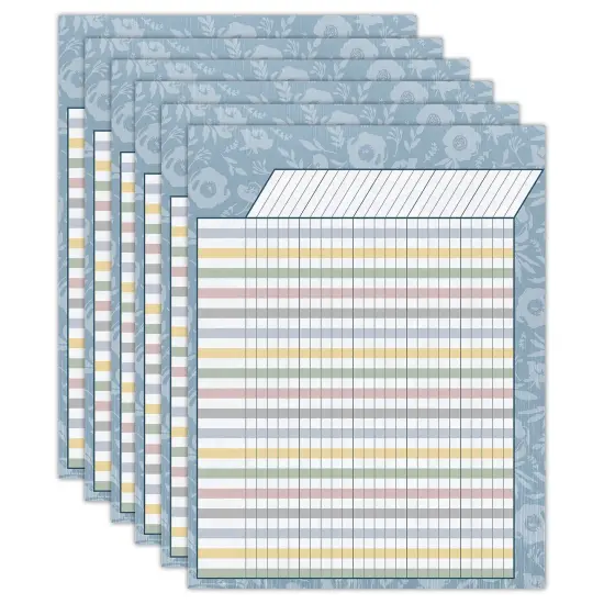 Classroom Cottage Incentive Chart, 17" x 22", Pack of 6 {1}