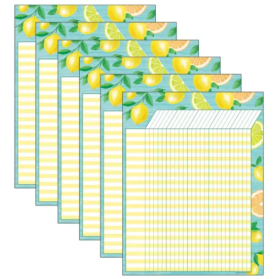 Lemon Zest Incentive Chart, Pack of 6 {1}