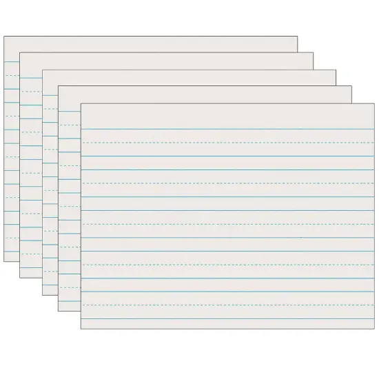 Newsprint Handwriting Paper, Skip-A-Line, Grade 1, 1" x 1/2" x 1/2" Ruled Long, 11" x 8-1/2", 500 Sheets Per Pack, 5 Packs {1}