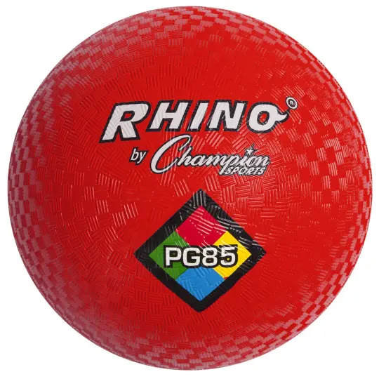 Playground Ball, 8-1/2", Red, Pack of 3 {2}