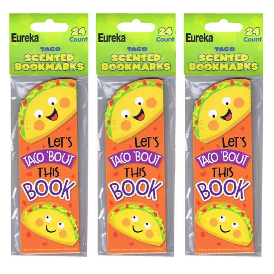 Taco Scented Bookmarks, 24 Per Pack, 3 Packs {2}