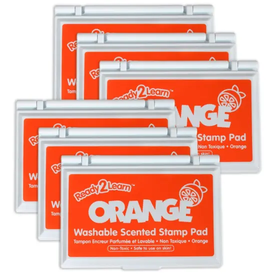 Washable Stamp Pad - Orange Scented, Orange - Pack of 6 {1}
