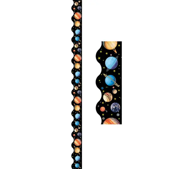 Scalloped Solar System Border Trim, 35 Feet Per Pack, 6 Packs {3}