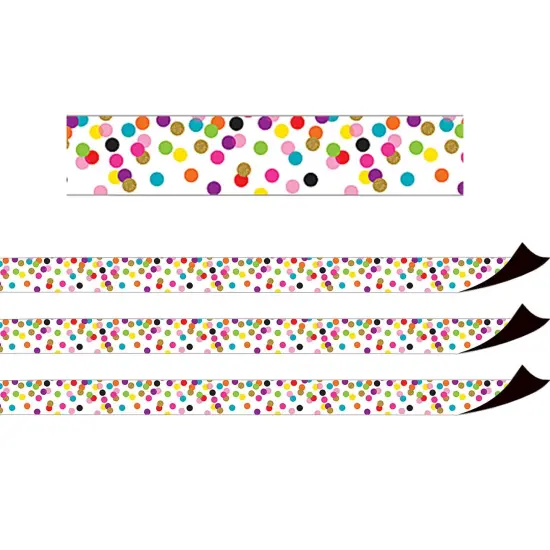 Confetti Magnetic Border, 24 Feet Per Pack, 3 Packs {1}