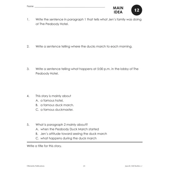 Specific Skill Builders: Level 2 (Binder & Resource CD) {4}