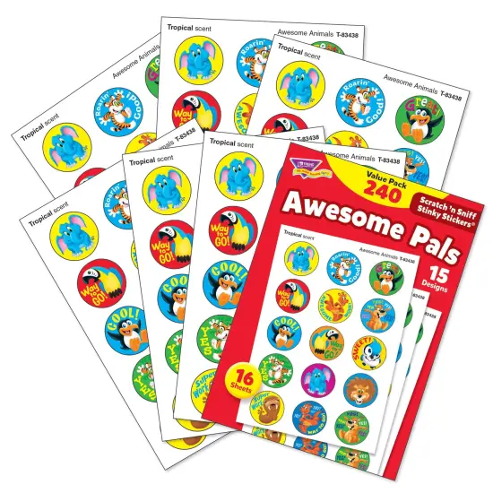 Awesome Pals Stinky Stickers&reg; Value Pack, 240 Per Pack, 3 Packs {3}