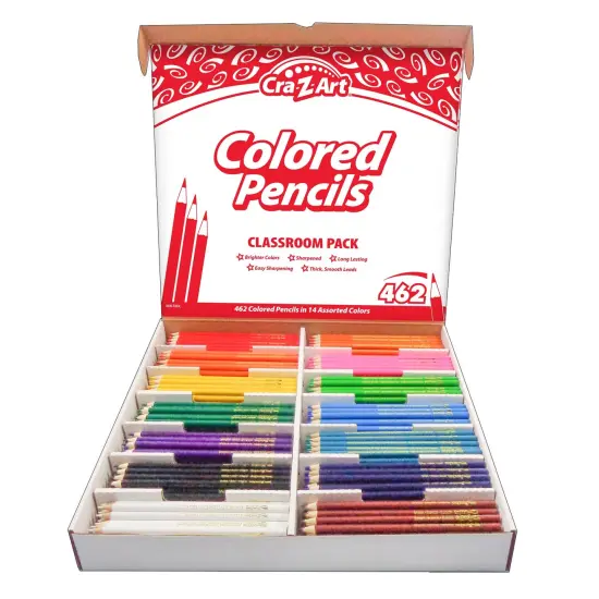 Colored Pencil Classroom Pack, 14 color, Box of 462 {1}