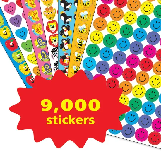 SuperSpots&reg; & SuperShapes Stickers Assortment Pack, 100 Stickers Per Sheet, 90 Sheets {3}