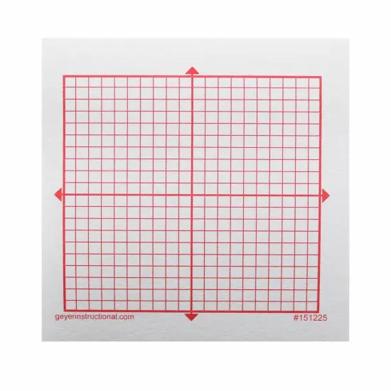Graphing 3M Post-it&reg; Notes, XY Axis, 20 x 20 Square Grid, 4 Pads {1}