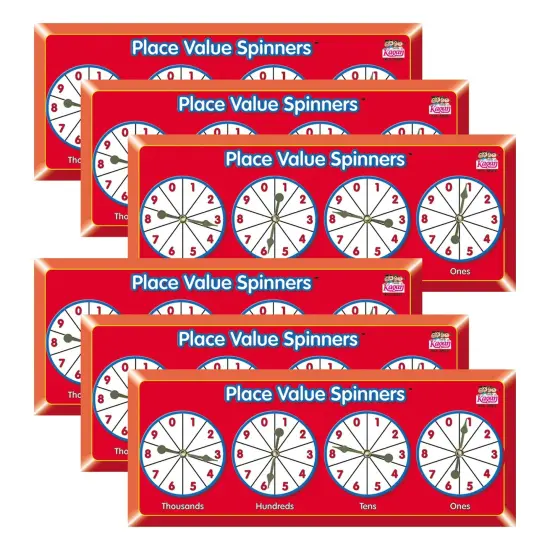 Place Value Spinners, Pack of 6 {1}