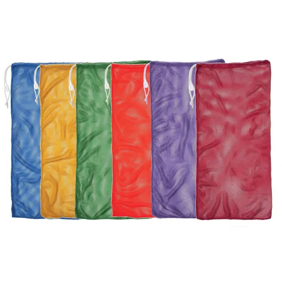Mesh Equipment Bag, 24" x 48", Assorted Colors, Pack of 6 {1}