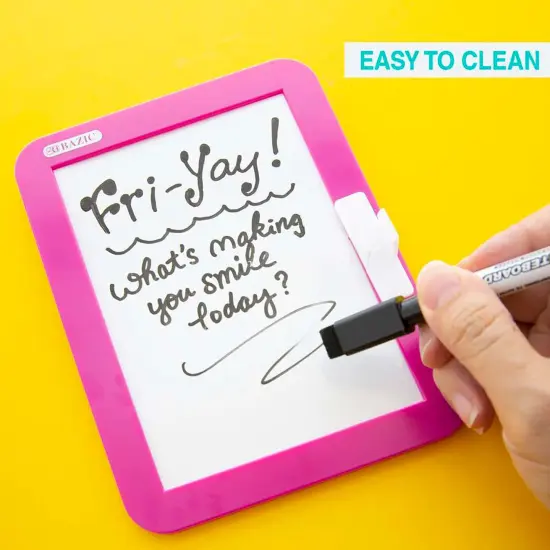 Magnetic Locker Dry Erase Board with Marker, 5" x 7", Assorted, Pack of 12 {3}