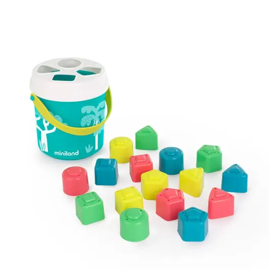Feel to Learn: Shape Sorting Bucket, Turquoise {2}