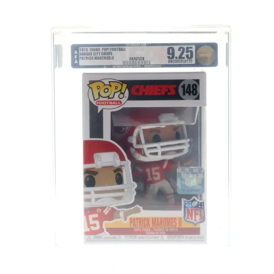 Kansas City Chiefs NFL Funko POP Vinyl Figure | Patrick Mahomes | Rated AFA 9.25 {1}