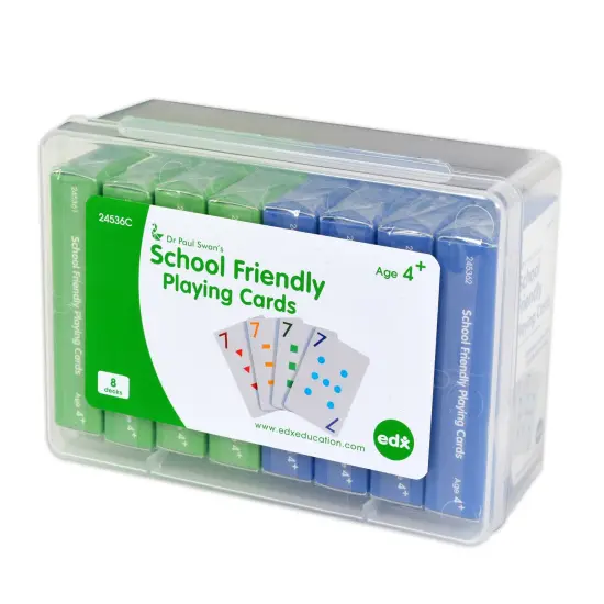 School Friendly Playing Cards - Set of 8 decks {5}