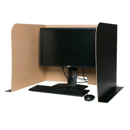 Computer Lab Privacy Screen, Small, 22" x 22.5" x 20", Pack of 12 {2}