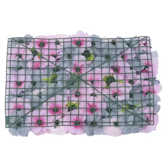 3D Silk Hydrangea Rose Artificial Flower Wall Panel {2}