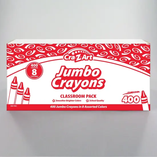 Jumbo Crayon Classroom Pack, 8 Color, Box of 400 {3}