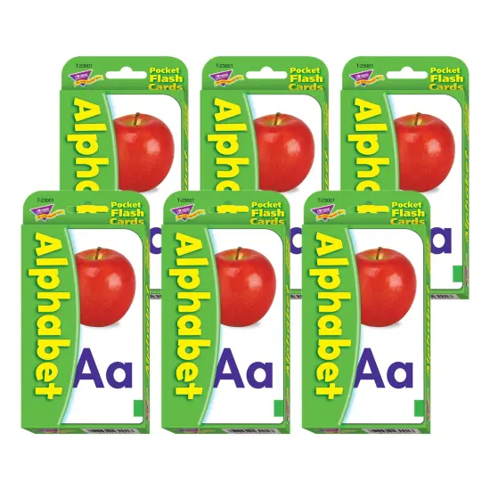Alphabet Pocket Flash Cards, 6 Packs {1}