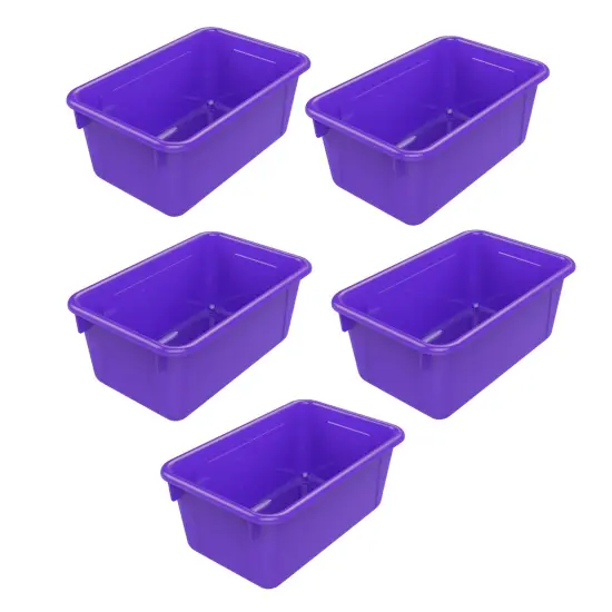 Small Cubby Bin, Purple, Pack of 5 {1}