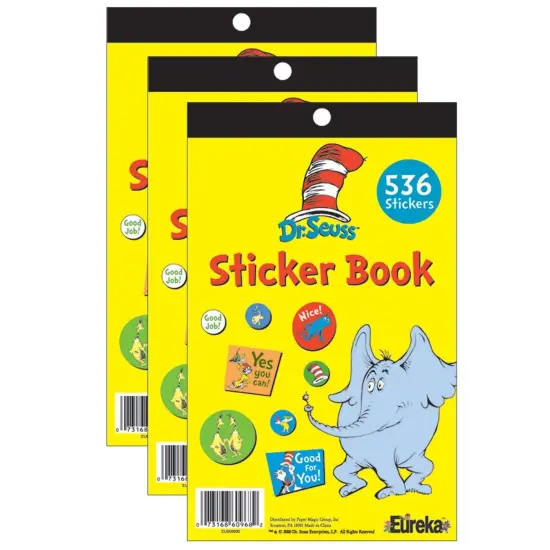 Dr. Seuss&trade; Sticker Book, Pack of 3 {1}