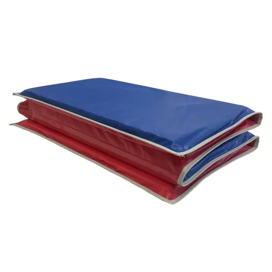 Basic KinderMat, 1" Thick, Red/Blue with Gray Binding {1}