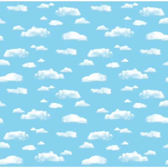 Bulletin Board Art Paper, Clouds, 48" x 12', 4 Rolls {1}