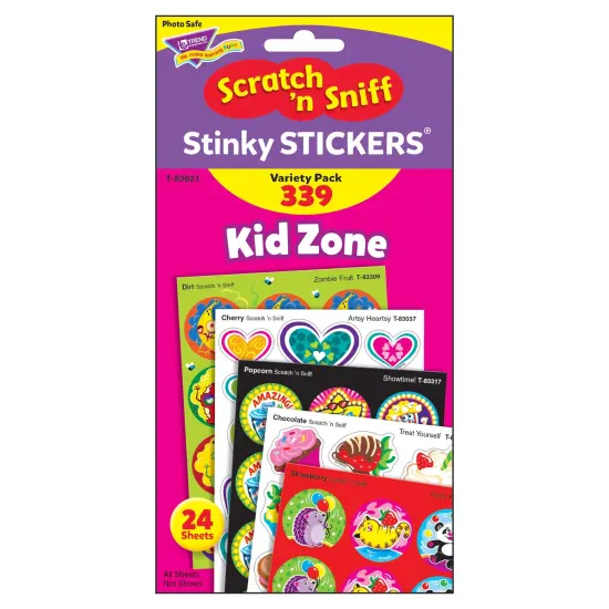 Kid Zone Stinky Stickers&reg; Variety Pack, 339 Count Per Pack, 2 Packs {3}