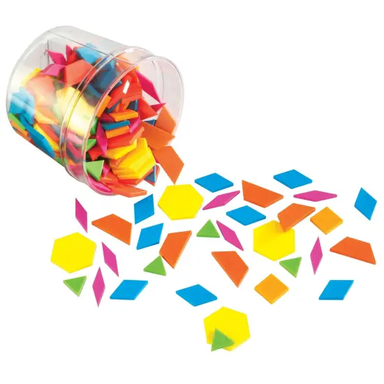 Brights!&trade; Pattern Blocks, 250 Pieces {1}