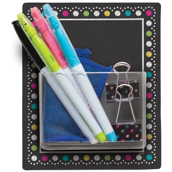 Clingy Thingies&reg; Storage Pockets, Chalkboard Brights, Pack of 3 {2}