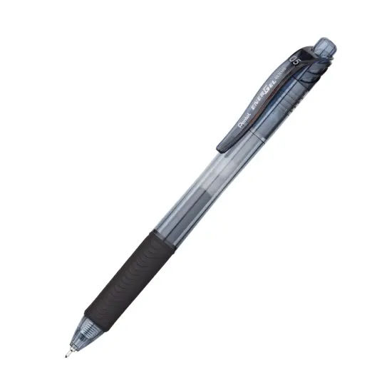 EnerGel-X&trade; Retractable Liquid Gel Pen, Black, 0.5mm, Pack of 12 {1}