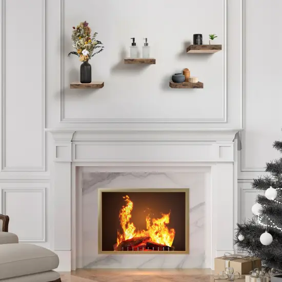 Sorbus 4 Pack 9" Floating Shelves, Wall Shelves for Bedroom, Kitchen, Living Room, Bathroom Shelves Over The Toilet {5}