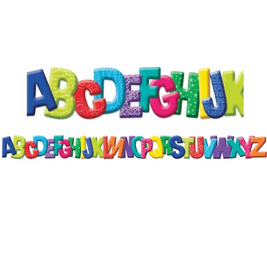 Color My World ABC Extra Wide Die Cut Deco Trim&reg;, 37 Feet Per Pack, 6 Packs {2}