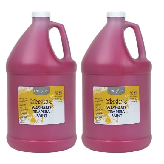 Little Masters&reg; Washable Tempera Paint, Magenta, Gallon, Pack of 2 {1}