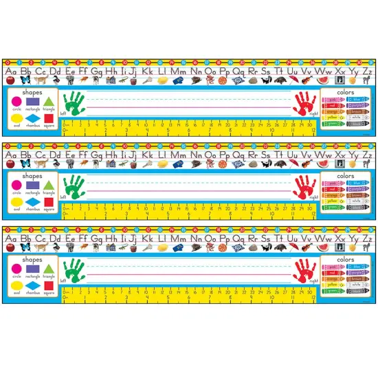 Zaner-Bloser Desk Toppers&reg; Reference Name Plates, PreK-1, 36 Per Pack, 3 Packs {1}