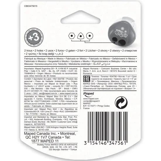 I-Gloo 2 Hole Pencil Sharpener, Pack of 12 {5}