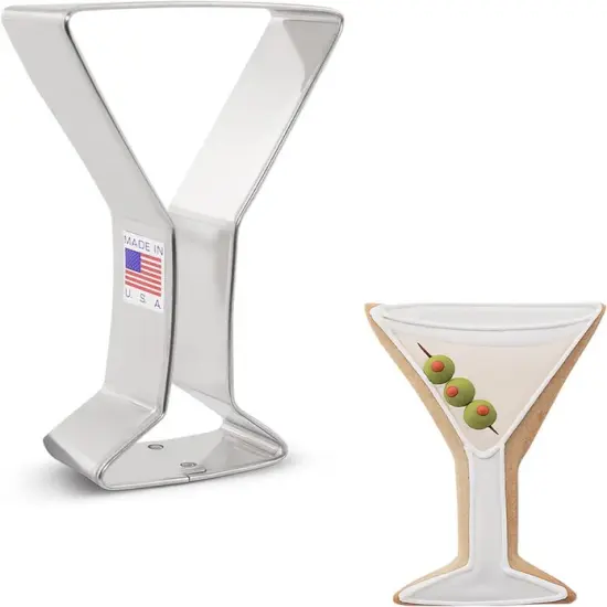Ann Clark Cocktail Martini Glass Cookie Cutter, 4.25" {1}