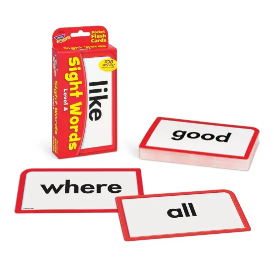 Sight Words &ndash; Level A Pocket Flash Cards, 6 Packs {3}