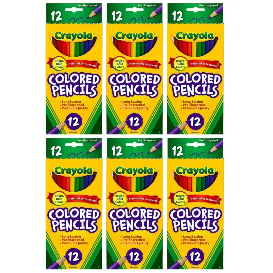 Colored Pencils, 12 Per Box, 6 Boxes {1}