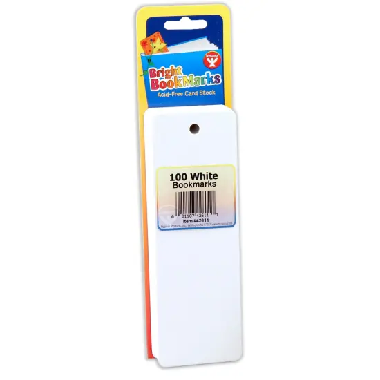 Mighty Bright&trade; Bookmarks, 100 Ultra White Per Pack, 3 Packs {2}