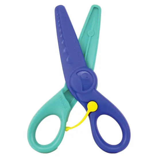 Kidicut Spring-Assisted Plastic Safety Scissors, 4.75", Pack of 12 {6}
