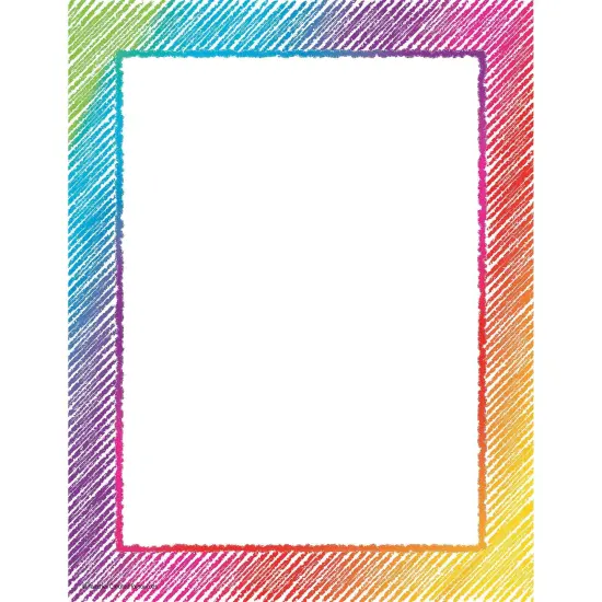 Colorful Scribble Computer Paper, 50 Sheets Per Pack, 6 Packs {2}