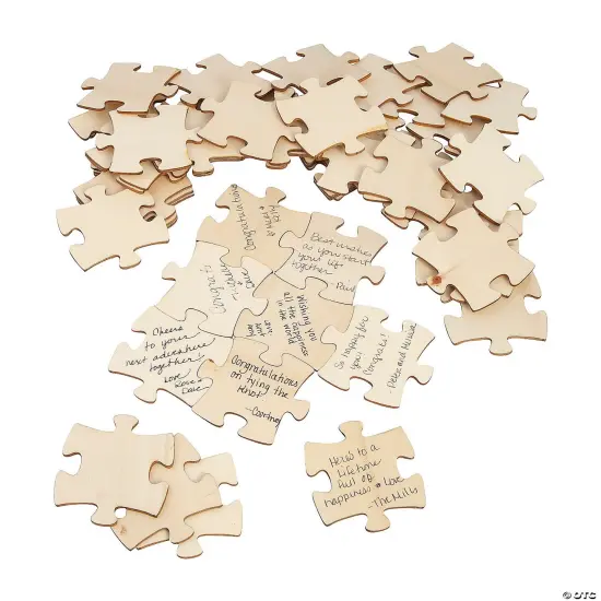 Blank Wood Puzzle Pieces 50 Pc. {2}