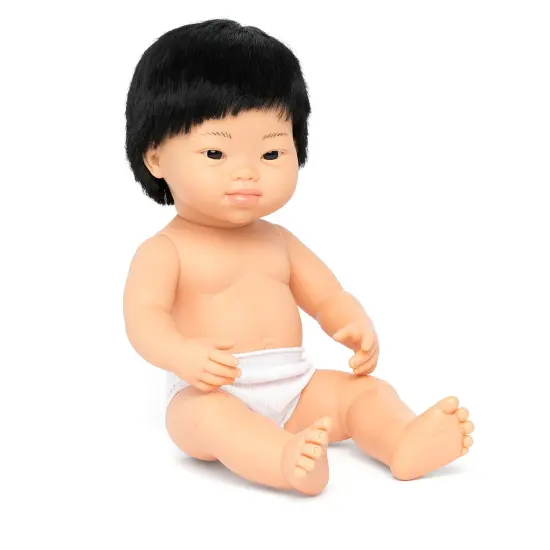 Anatomically Correct 15" Baby Doll, Down Syndrome Asian Boy {1}