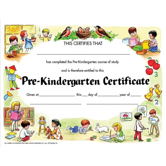 Pre-Kindergarten Certificate, 30 Per Pack, 6 Packs {2}